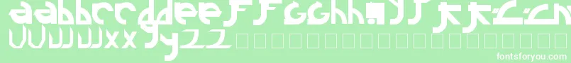フォントLinkin – 緑の背景に白い文字