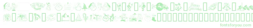 Saiba mais sobre a fonte Xmasclip Fonte Xmasclip – fontes verdes em um fundo branco
