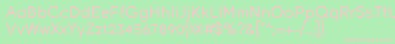 Young Font – Pink Fonts on Green Background