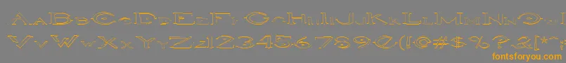 fuente HaloOutline – Fuentes Naranjas Sobre Fondo Gris