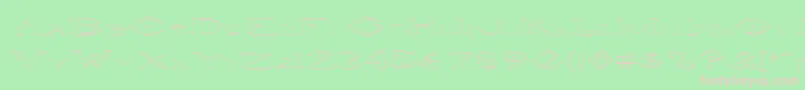 HaloOutline Font – Pink Fonts on Green Background