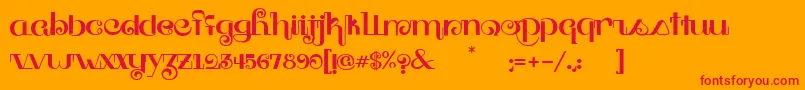 More about Southpacific Font Southpacific Font – Red Fonts on Orange Background
