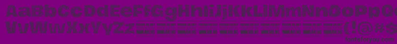 HierografpatternPersonal-fontti – mustat fontit violetilla taustalla