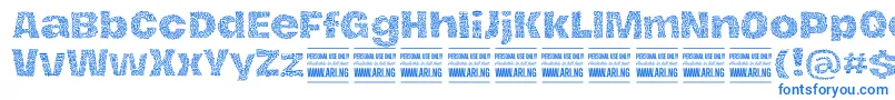 HierografpatternPersonal Font – Blue Fonts