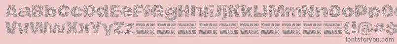 Подробнее о шрифте HierografpatternPersonal Шрифт HierografpatternPersonal – серые шрифты на розовом фоне