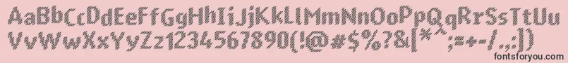 Murrx Font – Black Fonts on Pink Background