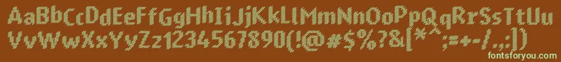 Murrx Font – Green Fonts on Brown Background