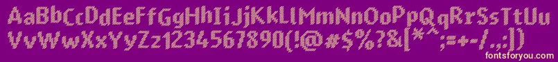 Murrx Font – Yellow Fonts on Purple Background