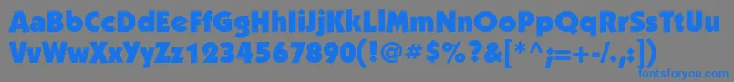 KabelcUltra Font – Blue Fonts on Gray Background