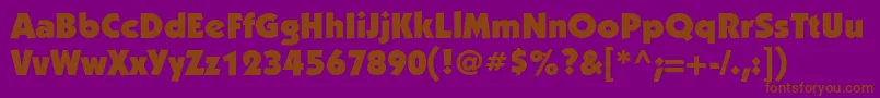 KabelcUltra Font – Brown Fonts on Purple Background