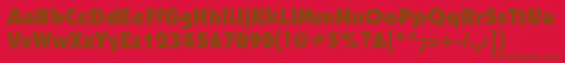 KabelcUltra Font – Brown Fonts on Red Background