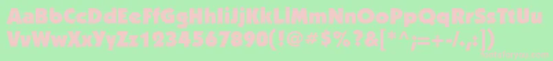 KabelcUltra Font – Pink Fonts on Green Background