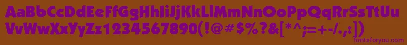 KabelcUltra Font – Purple Fonts on Brown Background