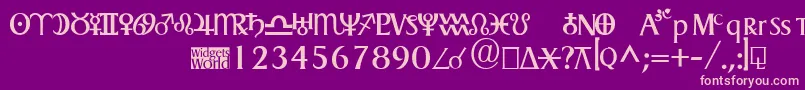 Astrogadget Font – Pink Fonts on Purple Background
