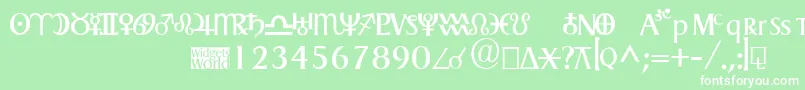 Astrogadget Font – White Fonts on Green Background