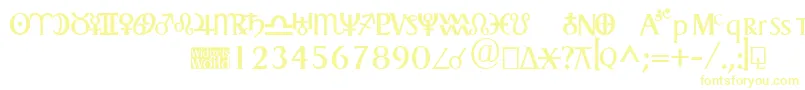 Подробнее о шрифте Astrogadget Шрифт Astrogadget – жёлтые шрифты
