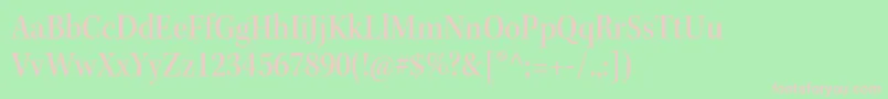 KeplerstdMediumscnsubh Font – Pink Fonts on Green Background