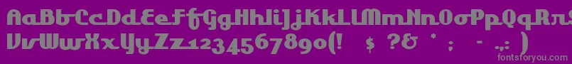 Lakeshor1 Font – Gray Fonts on Purple Background