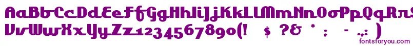 Lakeshor1 Font – Purple Fonts on White Background