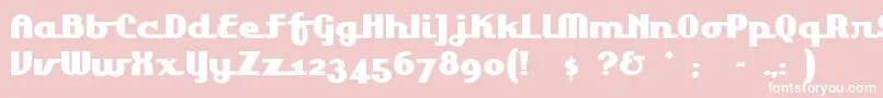 Lakeshor1 Font – White Fonts on Pink Background