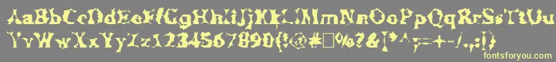 Manslem Font – Yellow Fonts on Gray Background