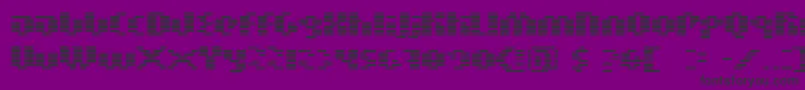 BnMoogBoy Font – Black Fonts on Purple Background