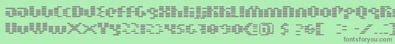 Шрифт BnMoogBoy – серые шрифты на зелёном фоне