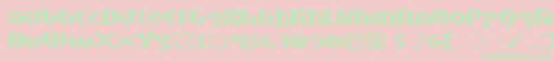 BnMoogBoy Font – Green Fonts on Pink Background