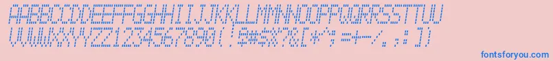 Alpnmain Font – Blue Fonts on Pink Background