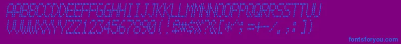 Alpnmain Font – Blue Fonts on Purple Background