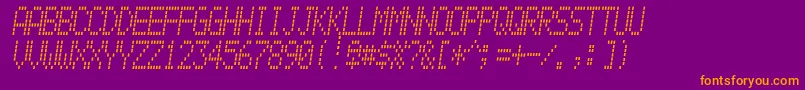 Alpnmain Font – Orange Fonts on Purple Background