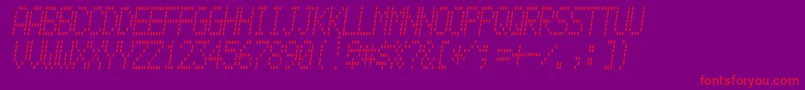 Alpnmain Font – Red Fonts on Purple Background