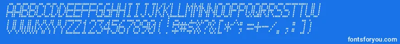 Alpnmain Font – White Fonts on Blue Background
