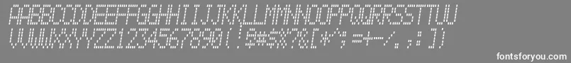 Alpnmain Font – White Fonts on Gray Background