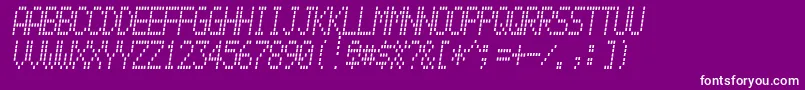 Alpnmain Font – White Fonts on Purple Background