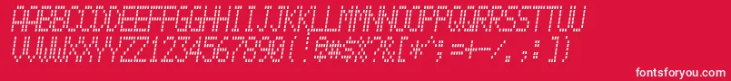 Alpnmain Font – White Fonts on Red Background