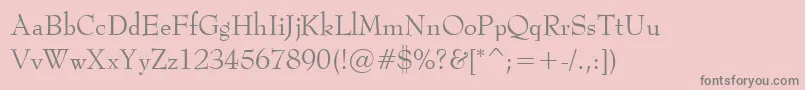 Шрифт BernadetteRegular – серые шрифты на розовом фоне