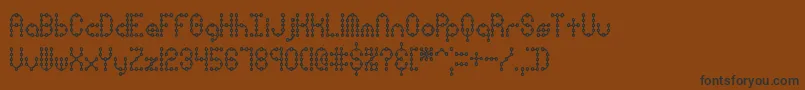 Pindwnxp Font – Black Fonts on Brown Background