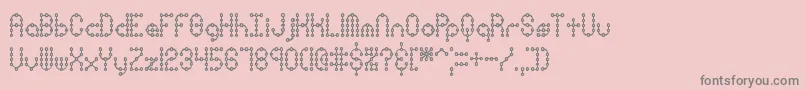 Pindwnxp Font – Gray Fonts on Pink Background