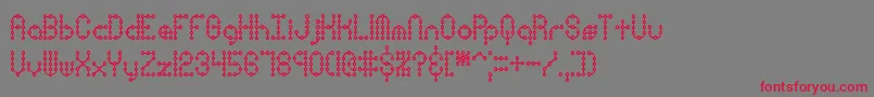 Pindwnxp Font – Red Fonts on Gray Background