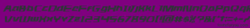フォントDsmanital – 紫の背景に黒い文字