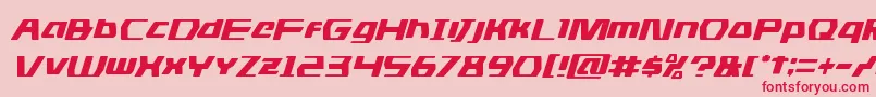 Dsmanital Font – Red Fonts on Pink Background