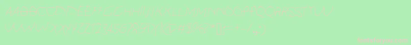 KidFont Font – Pink Fonts on Green Background