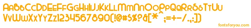 MajelBold Font – Orange Fonts on White Background