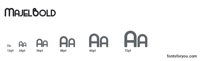 MajelBold Font Sizes