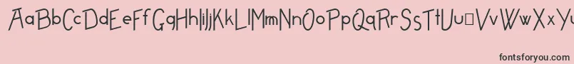FreamePlain Font – Black Fonts on Pink Background