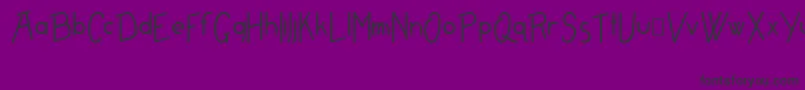 FreamePlain Font – Black Fonts on Purple Background