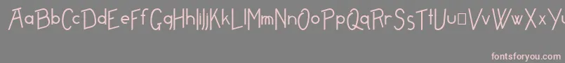 FreamePlain Font – Pink Fonts on Gray Background
