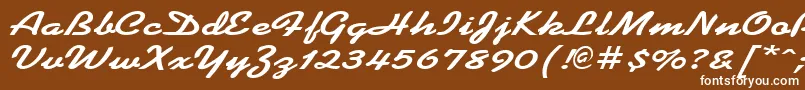 KoffeewideBold Font – White Fonts on Brown Background