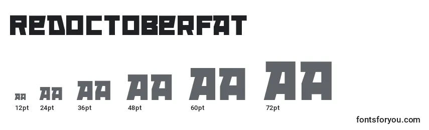 Размеры шрифта RedOctoberFat